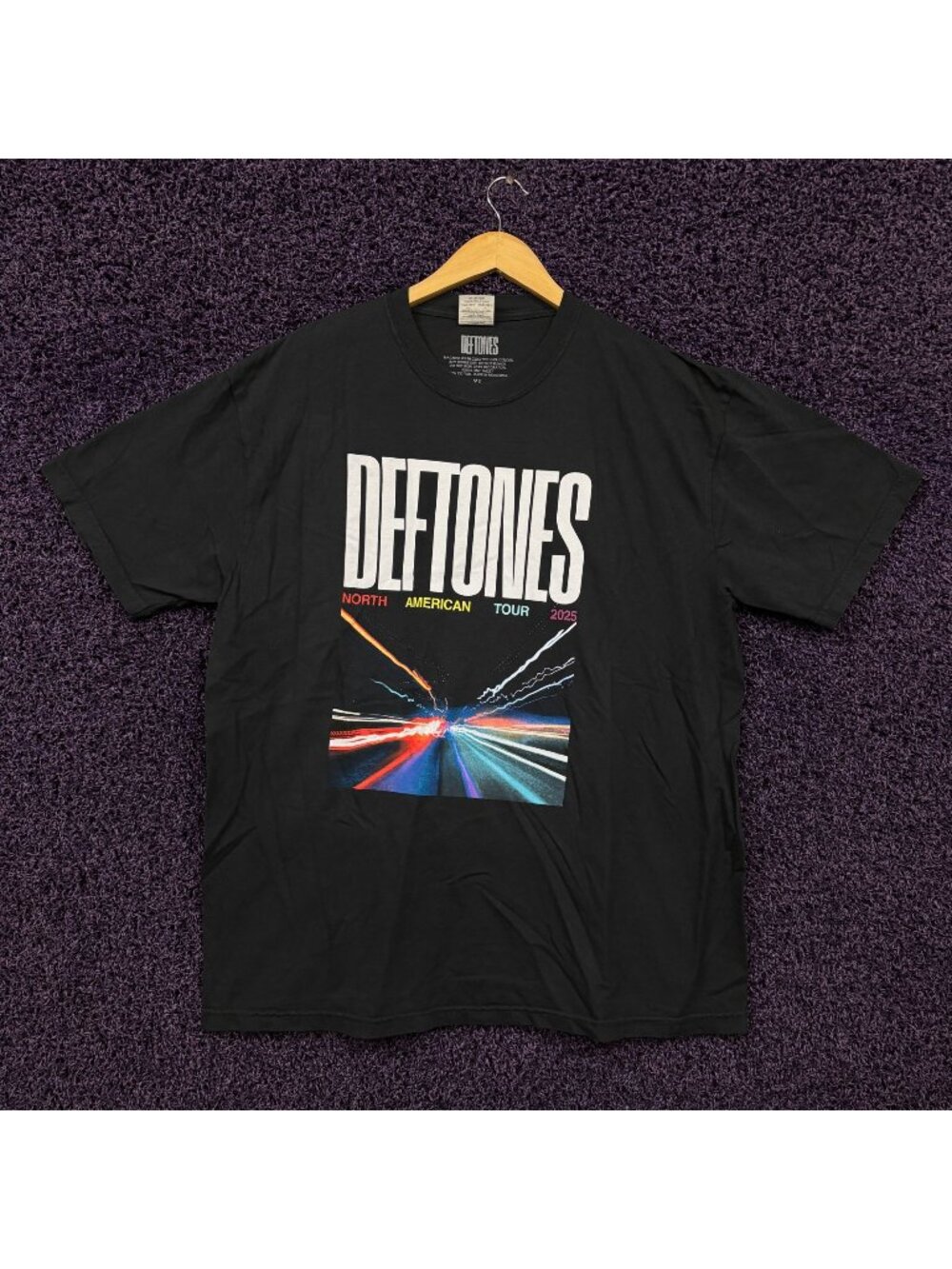 Deftones Private Music 2025 NA Tour City Lights T-Shirt Size Extra Large
